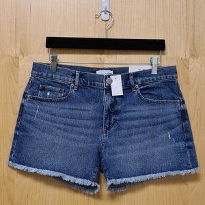 LOFT NWT Destructed Denim Cut Off Shorts 4 , 27
